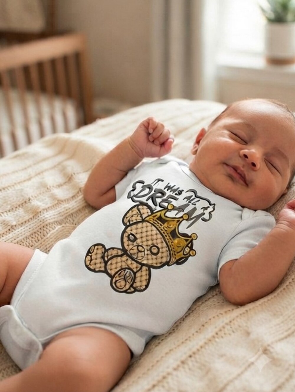 White Notorious BIG Baby Onesie